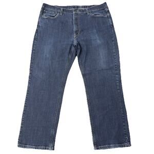 Levi Strauss 541 Athletic Taper Jeans Dark Wash Stretch Denim Mens 40x28 Preppy